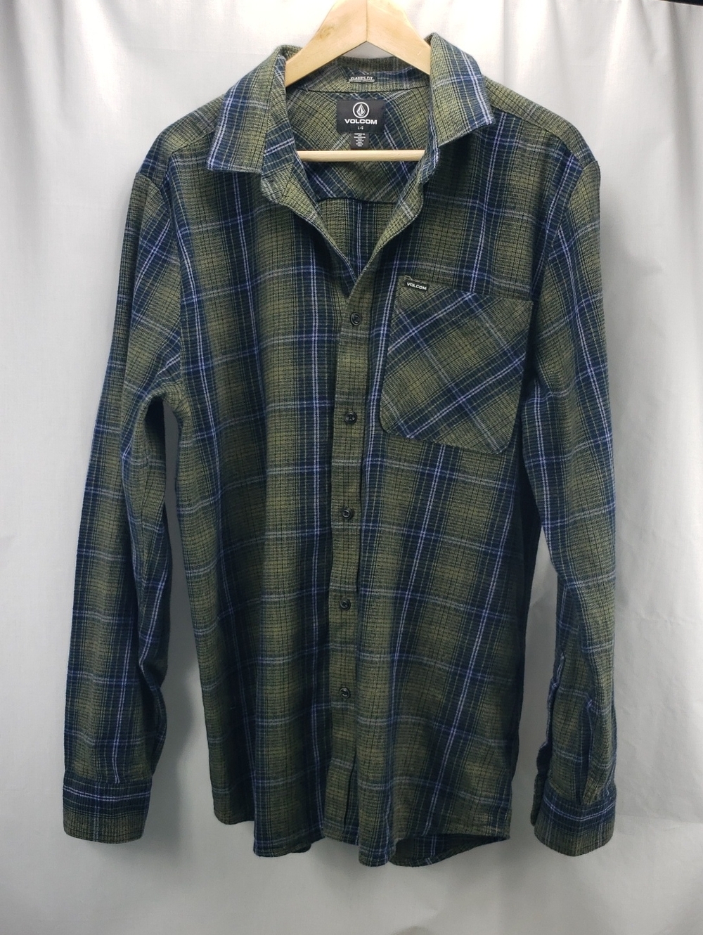 Volcom Men's Flannel Shirt Size Large